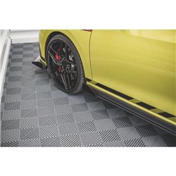 Maxton - Street Pro Rajouts Des Bas De Caisse Volkswagen Golf GTI Clubsport Mk8 Facelift Noir-Rouge + Rabats Brillant