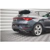 Maxton - Street Pro Diffuseur Arrière Complet Seat Leon FR Hatchback Mk4 Rouge + Rabats Brillant