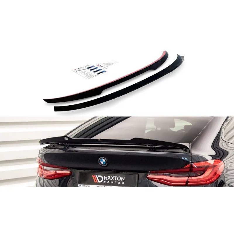Maxton - Spoiler Cap BMW 6 GT G32 M-Pack Noir Brillant