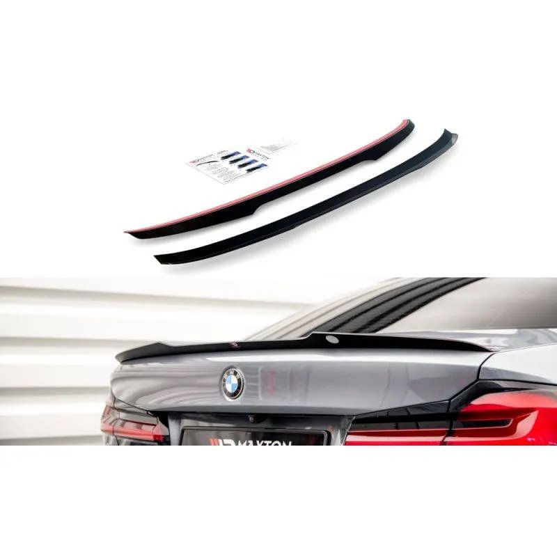 Maxton - Spoiler Cap V.2 BMW 5 Standard / M-Pack Sedan G30 / G31 Noir Brillant