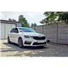 Maxton - Lame Du Pare-Chocs Avant V.2 Skoda Octavia RS Mk3 Noir Brillant