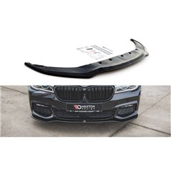 Maxton - Lame Du Pare-Chocs Avant V.1 BMW 7 M-Pack G11 /G12 Noir Brillant