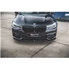 Maxton - Lame Du Pare-Chocs Avant V.1 BMW 7 M-Pack G11 /G12 Noir Brillant