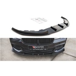 Maxton - Lame Du Pare-Chocs Avant V.2 BMW 7 M-Pack G11 /G12 Noir Brillant