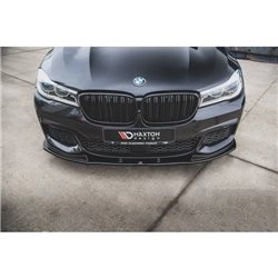 Maxton - Lame Du Pare-Chocs Avant V.2 BMW 7 M-Pack G11 /G12 Noir Brillant