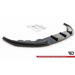 Maxton - Lame Du Pare-Chocs Avant V.2 BMW 7 M-Pack G11 /G12 Noir Brillant