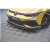 Maxton - Lame Du Pare-Chocs Avant V.1 + Ailerons Volkswagen Golf GTI Clubsport Mk8 Noir Brillant