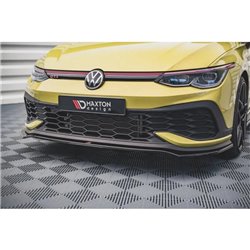 Maxton - Lame Du Pare-Chocs Avant V.3 Volkswagen Golf GTI Clubsport Mk8 Noir Brillant