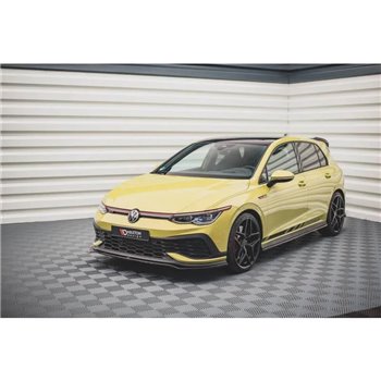 Maxton - Lame Du Pare-Chocs Avant V.3 Volkswagen Golf GTI Clubsport Mk8 Noir Brillant