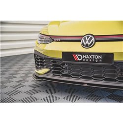 Maxton - Lame Du Pare-Chocs Avant V.3 Volkswagen Golf GTI Clubsport Mk8 Noir Brillant
