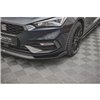 Maxton - Lame Du Pare-Chocs Avant V.3 Seat Leon FR Mk4 Noir Brillant