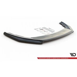 Maxton - Lame Du Pare-Chocs Avant V.4 Seat Leon FR Mk4 Noir Brillant