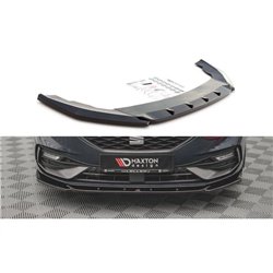 Maxton - Lame Du Pare-Chocs Avant V.2 Seat Leon FR Mk4 Noir Brillant