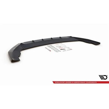 Maxton - Lame Du Pare-Chocs Avant V.2 Seat Leon FR Mk4 Noir Brillant