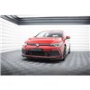 Maxton - Lame Du Pare-Chocs Avant V.2 + Ailerons Volkswagen Golf GTI / GTE / GTD / R-Line Mk8 Noir Brillant