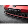 Maxton - Lame Du Pare-Chocs Avant V.2 + Ailerons Volkswagen Golf GTI / GTE / GTD / R-Line Mk8 Noir Brillant
