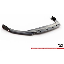 Maxton - Lame Du Pare-Chocs Avant V.2 + Ailerons Volkswagen Golf GTI / GTE / GTD / R-Line Mk8 Noir Brillant