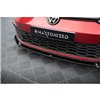 Maxton - Lame Du Pare-Chocs Avant V.3 + Ailerons Volkswagen Golf GTI / GTE / GTD / R-Line Mk8 Noir Brillant