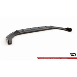 Maxton - Lame Du Pare-Chocs Avant V.3 + Ailerons Volkswagen Golf GTI / GTE / GTD / R-Line Mk8 Noir Brillant