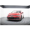 Maxton - Lame Du Pare-Chocs Avant V.4 Volkswagen Golf GTI / GTE / GTD / R-Line Mk8 Noir Brillant
