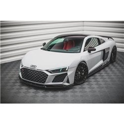 Maxton - Lame Du Pare-Chocs Avant V.1 Audi R8 Mk2 Facelift Noir Brillant