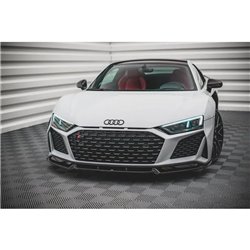 Maxton - Lame Du Pare-Chocs Avant V.1 Audi R8 Mk2 Facelift Noir Brillant