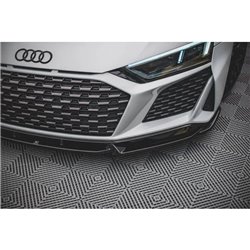 Maxton - Lame Du Pare-Chocs Avant V.1 Audi R8 Mk2 Facelift Noir Brillant