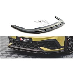 Maxton - Lame Du Pare-Chocs Avant V.2 Volkswagen Golf GTI Clubsport Mk8 Noir Brillant