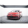 Maxton - Lame Du Pare-Chocs Avant V.5 Volkswagen Golf GTI / GTE / GTD / R-Line Mk8 Noir Brillant