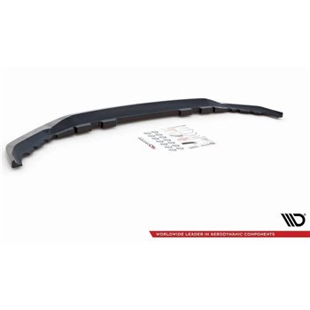 Maxton - Lame Du Pare-Chocs Avant V.1 BMW X7 M-Pack G07 Noir Brillant