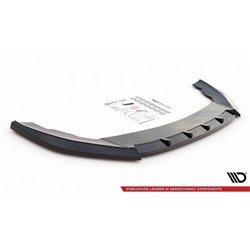 Maxton - Lame Du Pare-Chocs Avant V.1 Seat Leon FR Mk4 Noir Brillant