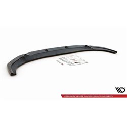 Maxton - Lame Du Pare-Chocs Avant V.1 Audi Q3 Sportback S-Line F3 Noir Brillant