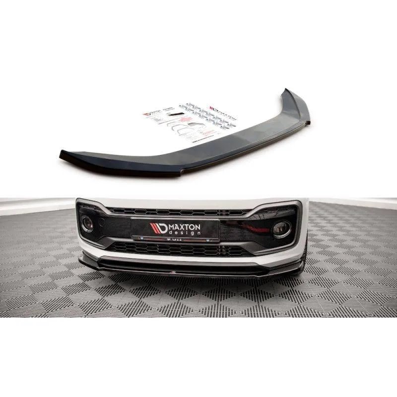 Maxton - Lame Du Pare-Chocs Avant Volkswagen Up GTI Noir Brillant
