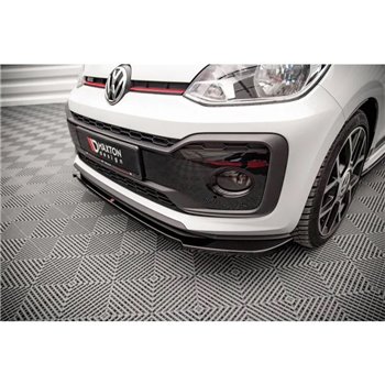 Maxton - Lame Du Pare-Chocs Avant Volkswagen Up GTI Noir Brillant