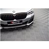 Maxton - Lame Du Pare-Chocs Avant V.2 BMW 5 M-Pack / M550i / M550d Sedan / Touring G30 / G31 Facelift Noir Brillant