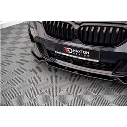 Maxton - Lame Du Pare-Chocs Avant BMW 6 GT M-Pack G32 Facelift Noir Brillant