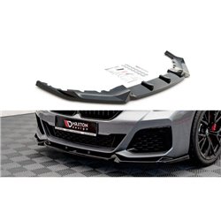 Maxton - Lame Du Pare-Chocs Avant V.1 BMW 5 M-Pack / M550i / M550d Sedan / Touring G30 / G31 Facelift Noir Brillant