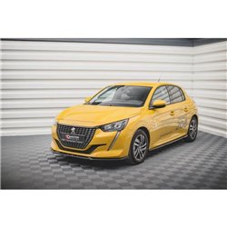 Maxton - Lame Du Pare-Chocs Avant V.2 Peugeot 208 Mk2 Noir Brillant