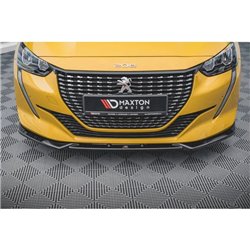 Maxton - Lame Du Pare-Chocs Avant V.2 Peugeot 208 Mk2 Noir Brillant