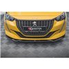 Maxton - Lame Du Pare-Chocs Avant V.2 Peugeot 208 Mk2 Noir Brillant
