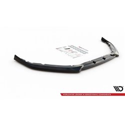 Maxton - Lame Du Pare-Chocs Avant V.2 Peugeot 208 Mk2 Noir Brillant