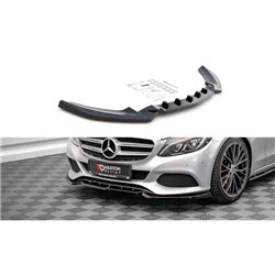 Maxton - Lame Du Pare-Chocs Avant Mercedes-Benz C W205 Noir Brillant