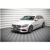 Maxton - Lame Du Pare-Chocs Avant Mercedes-Benz C W205 Noir Brillant