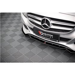 Maxton - Lame Du Pare-Chocs Avant Mercedes-Benz C W205 Noir Brillant