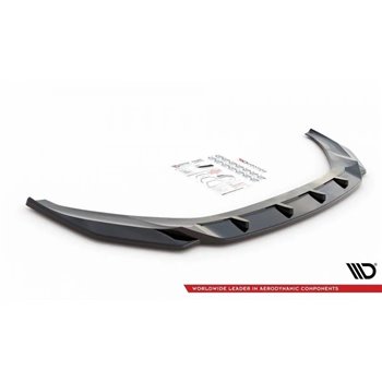 Maxton - Lame Du Pare-Chocs Avant V.1 Audi A7 C8 Noir Brillant