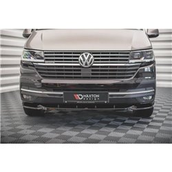 Maxton - Lame Du Pare-Chocs Avant V.2 Volkswagen T6.1 Noir Brillant