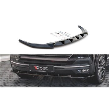 Maxton - Lame Du Pare-Chocs Avant V.1 Volkswagen T6.1 Noir Brillant