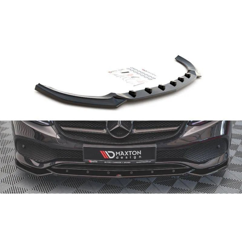 Maxton - Lame Du Pare-Chocs Avant Mercedes-Benz E W213 Noir Brillant
