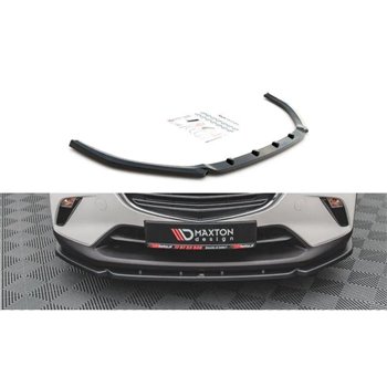 Maxton - Lame Du Pare-Chocs Avant V.2 Mazda CX-3 Noir Brillant