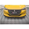 Maxton - Lame Du Pare-Chocs Avant V.1 Peugeot 208 Mk2 Noir Brillant